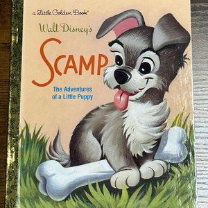 Disney Book Kids Scamp Children’s Classic Golden Books 2004 Lady  & The Tramp